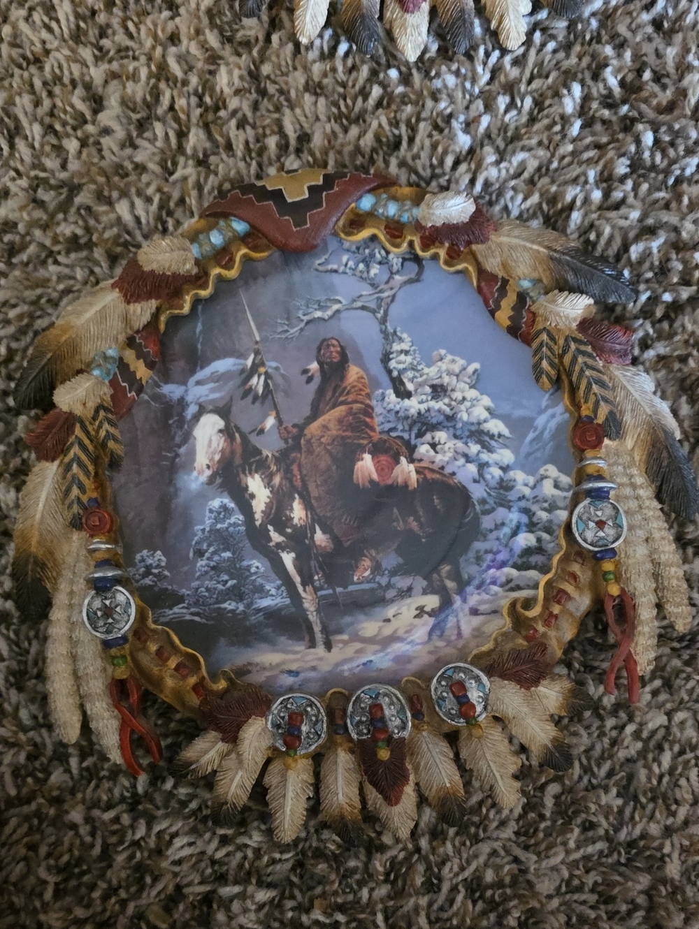 "Mystic Warrior" Of The Myatic Warrior Collection- Gold, Red, Brown